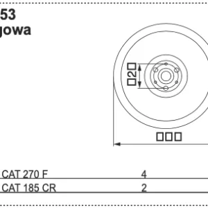 Tarcza ślizgowa średniego cięcia - 0658 9153 - Pottinger