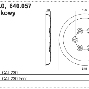 Talerz środkowy - 332.60.002.0 - Pottinger