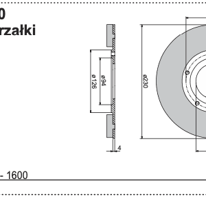 Kamień ostrzałki D=235mm - 435.42.005.0 - Pottinger