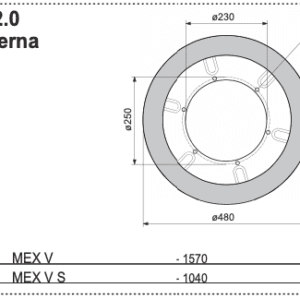Tarcza ścierna D=480 mm - 450.70.012.0 - Pottinger