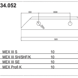 Noże MEX III - 434.108 - Pottinger