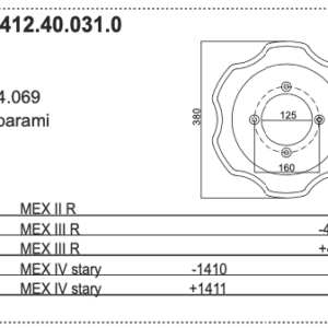 Nóż L - 434.021 - Pottinger