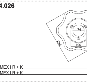 Nóż L - 434.055 - Pottinger