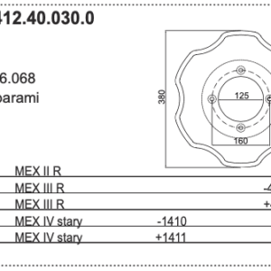 Nóż R - 434.020 - Pottinger