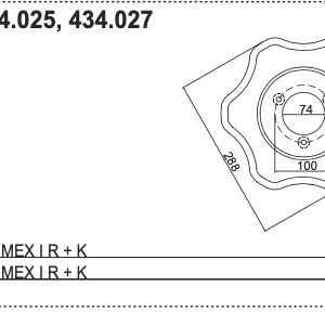 Nóż R - 434.054 - Pottinger