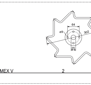 Nóż L - 434.093 - Pottinger