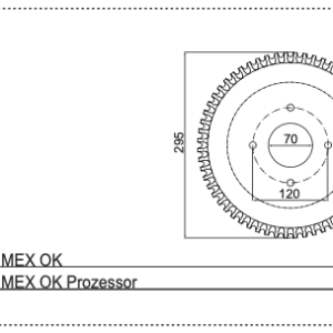 Nóż L - 434.097 - Pottinger