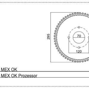 Nóż R - 434.096 - Pottinger