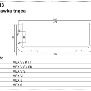 Stalnica - Przystawka tnąca - MEX V VI - 434.043 - Pottinger