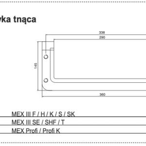 Stalnica - Przystawka tnąca - MEX III MEX Profi - 434.051 - Pottinger