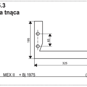 Stalnica - Przystawka tnąca - MEX II >1975 - 055.04.025.3 - Pottinger