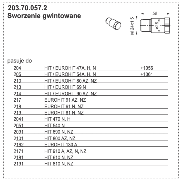Szpilka - 203.70.057.2 - POTTINGER 1 Szpilka - 203.70.057.2 - POTTINGER