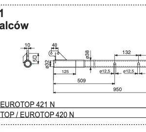 Rura Zgrabiarki - 261.60.010.1 - POTTINGER