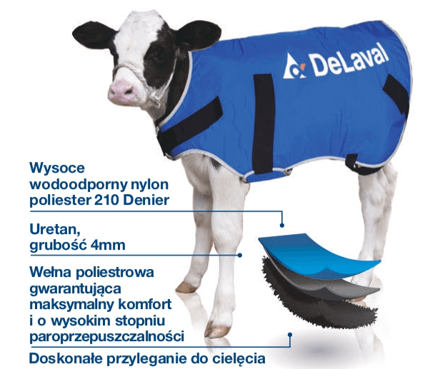 Ocieplacz dla cieląt - DERKA - mały (20-35kg) - 88267302 - DeLaval 2 Ocieplacz dla cieląt - DERKA - mały (20-35kg) - 88267302 - DeLaval