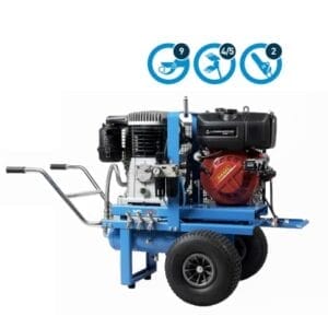 Kompresor sadowniczy - MC1200 - kompresor spalinowy z silnikiem Lombardini 11HP 15LD 440 - MOTO.5795 - Campagnola