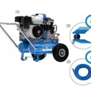 Kompresor sadowniczy - MC360 ZESTAW - kompresor spalinowy z silnikiem benzynowym Honda GP160 4,8 KM - KITS.0121 - CAMPAGNOLA