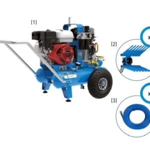 Kompresor sadowniczy - MC550 - Kompresor spalinowy z silnikiem HONDA GX220 - Zestaw - KITS.0148 - CAMPAGNOLA