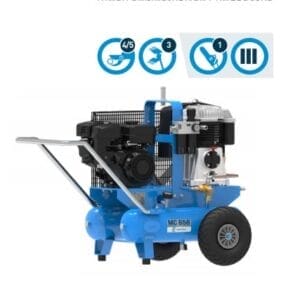 Kompresor sadowniczy - MC658 - Kompresor spalinowy z silnikiem ROBIN EX210 7HP - MOTO.0505 - Campagnola