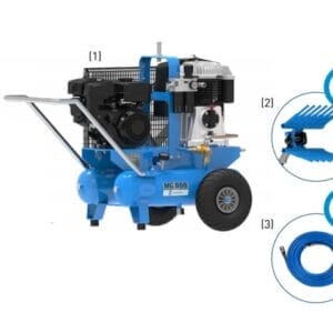Kompresor sadowniczy - MC658 - kompresor spalinowy + kombajn do oliwek + wąż - KITS.0158 - Campagnola
