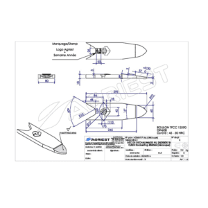 Dłuto kultywatora – Wzmocnienie – Pasuje do KOCKERLING 506065 260X80X18 – AgriPower (1)