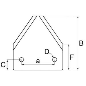 Nożyk kosy – 6230078 – Pasuje do Claas 611203-1 – RADURA (1)