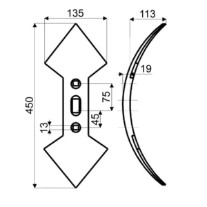 Redlica dwusercowa 135X20X440 (1)