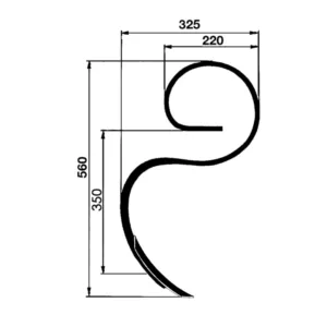 Ząb kultywatora – 32X10 – 40X6X190 – AgriPower (1)