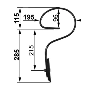 Ząb kultywatora prosty – Prawy – 32×10 GERMINATOR 40×5 (1)