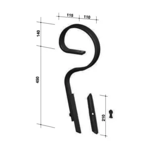 Ząb kultywatora prosty – Prawy – 45X12 – BIANCHI (1)