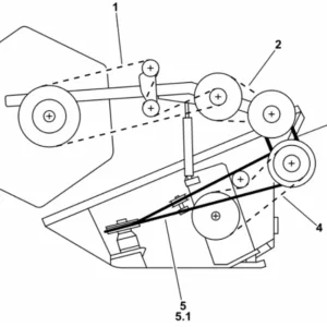 Pas kombajnu - Wariator przekładni 41x13x1510 - 01145465 - SDF