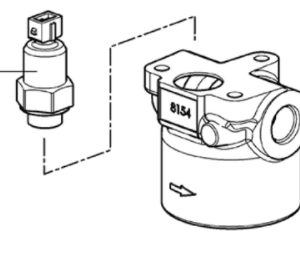 Czujnik ciśnienia oleju - 0.900.2387.8 - SDF