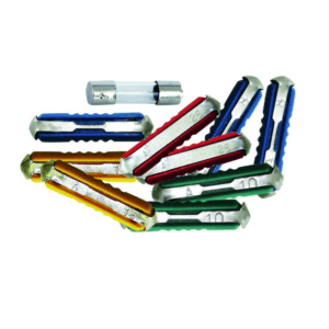 Bezpieczniki samochodowe szklane + topikowe - 10 szt.