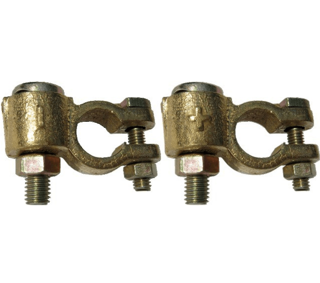 Klema akumulatora +/- , Ø otworu 14 , Przekrój kabla 50 - 2szt. 1 Klema akumulatora +/- , Ø otworu 14 , Przekrój kabla 50 - 2szt.