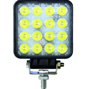 Lampa robocza LED, kwadratowa - 12/24V - 48W - 2400 LM - IP67 - ECE R10 CE - Oświetlenie o dalekim zasięgu