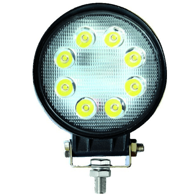Lampa robocza LED, okrągła - 12/24V - 24W - 1000 LM - IP67 - ECE R10 CE 1 Lampa robocza LED, okrągła - 12/24V - 24W - 1000 LM - IP67 - ECE R10 CE