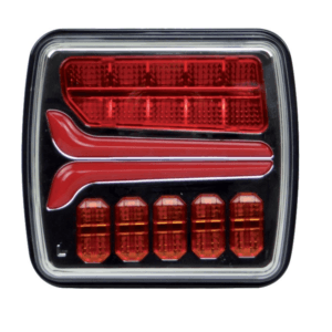 Lampa tylna, lewa LED, 4 funkcje - 12/24V - IP67 - ECE E4