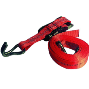 Pas mocujący 25mm, 0,8T, Dł.5m, haki zwarte, czerwony