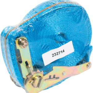 Pas mocujący 25mm, 0,8T, Dł.5m, haki zwarte, niebieski