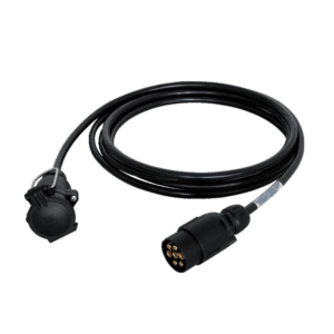 Przewód elektryczny 5m - Wtyczka/Wtyczka 12V - 7 Pin x 1,5MM² PLAST. - JAEGER ERICH