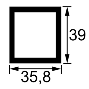Rura – 35,8X39 – Dł. 1000