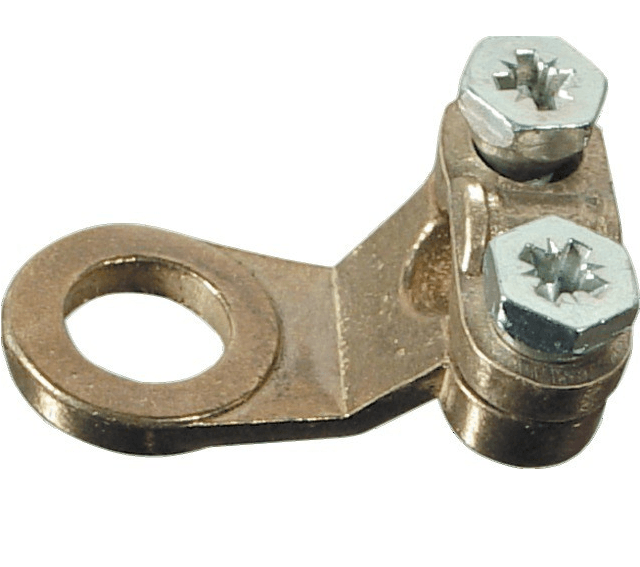 Zacisk masowy do przykręcenia - Ø otworu 10 - Przekrój kabla 25/35 1 Zacisk masowy do przykręcenia - Ø otworu 10 - Przekrój kabla 25/35