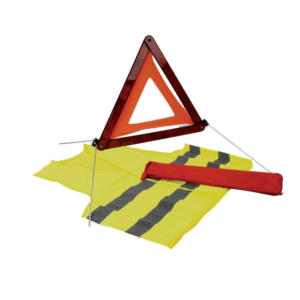 Zestaw sygnalizacyjny, trójkąt E27 + kamizelka EN471 XL