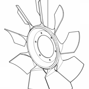 Wirnik wentylatora - łopatka wirnika - 655190001 - BorgWarner