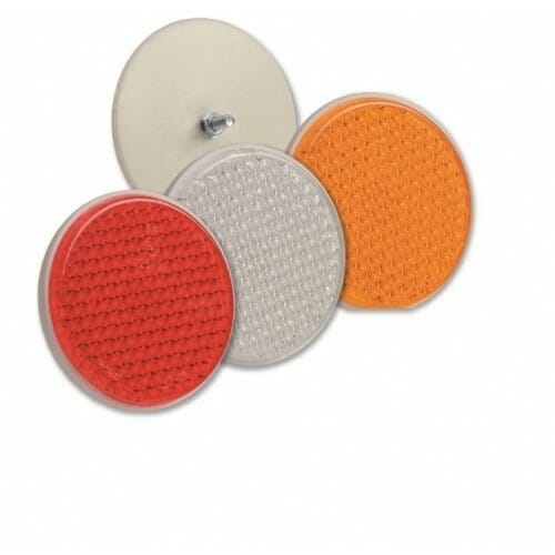 ODBLASK OKRĄGŁY PRZYKRĘCANY - CZERWONY - KAMAR 1 ODBLASK OKRĄGŁY PRZYKRĘCANY - CZERWONY - KAMAR