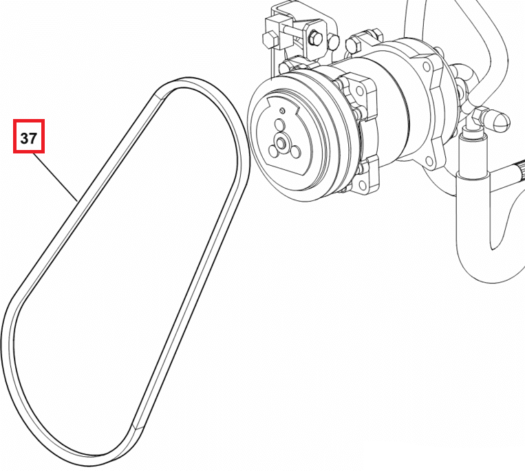 PAS KLINOWY SPRĘŻAKI KLIMATYZACJI - 04455177 - SDF 1 PAS KLINOWY SPRĘŻAKI KLIMATYZACJI - 04455177 - SDF