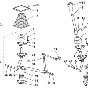 Dźwignia zmiany biegów - 0.015.0868.3 - SDF