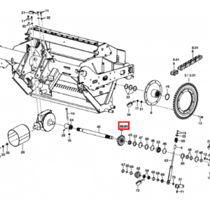 Koło łańcuchowe Z=13 - 540.80.046.0 - Pottinger