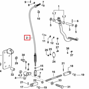 Linka sprzęgła - 0.021.2376.3/10 - SDF