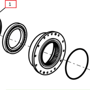 PIERŚCIEŃ USZCZELNIAJĄCY REDUKTORU PRRZEDNIEGO - 2.1529.124.0/30 - SDF