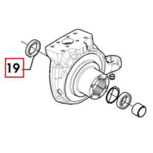 Pierścień uszczelniający zwrotnicy - 0.900.0083.9 - SDF
